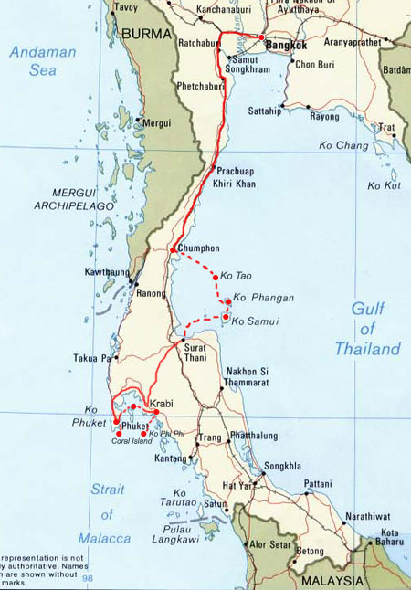 Unsere Route